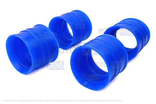 Комплект синих силиконовых соединительных муфт ресивера для ВАЗ 2112