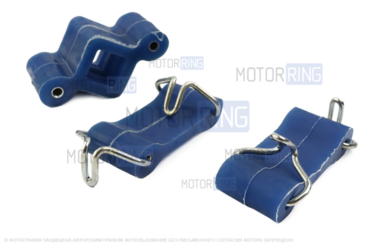 Комплект крепления глушителя синий полиуретан CS20 PROFI для ВАЗ 2101-2107, Лада 4х4 (Нива) до 1994 г.в._1