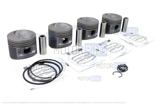 Поршневая группа (Моторкомплект B 82,4мм) МоторДеталь для ВАЗ 2110-2112 с двигателями ВАЗ 11183, 21114_1
