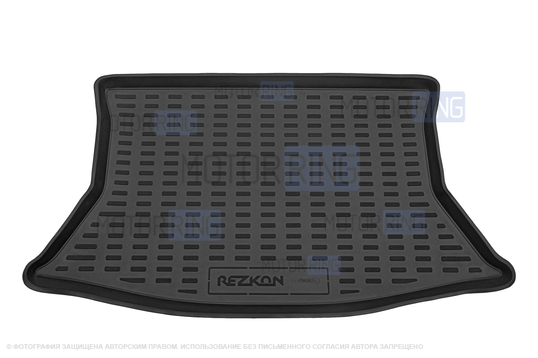 Пластиковый коврик Rezkon в багажник для Лада Калина 2, Гранта FL хэтчбек_1
