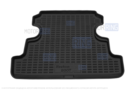 Пластиковый коврик Rezkon в багажник для 5-дверных Лада 4х4 (Нива) Урбан_1