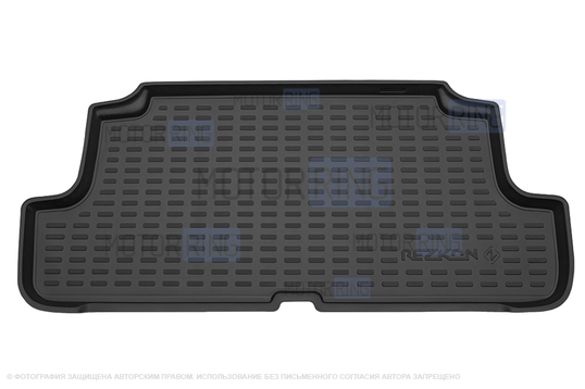 Полиуретановый коврик Rezkon в багажник для 3-дверных Лада Нива Легенд_1