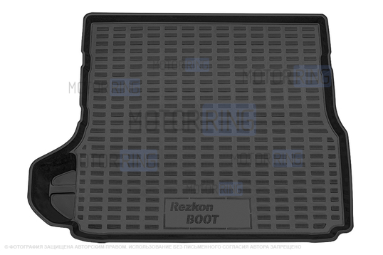 Полиуретановый коврик Rezkon в багажник с карманами для Лада Веста SW, SW Cross_1