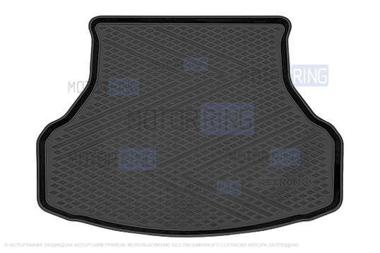 Пластиковый коврик Rezkon Rombix в багажник для Лада Гранта, Гранта FL седан_1