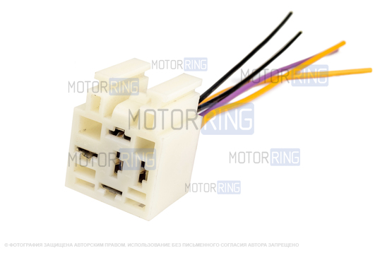 Колодка к 5-контактному реле, реле стеклоочистителя для ВАЗ 2110-2112