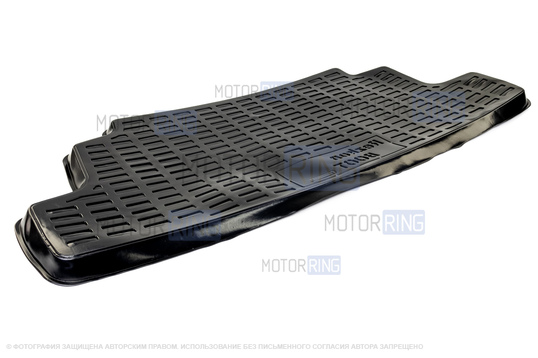 Пластиковый коврик Rezkon в багажник для 3-дверных Лада 4х4 (Нива) до 2021 г.в.