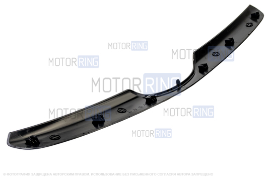 Накладка (сабля) решетки радиатора черный лак для Лада Калина 2