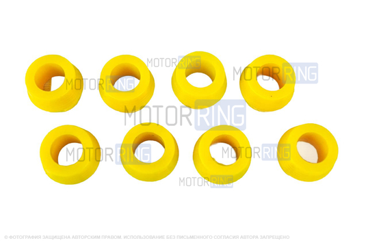 Втулки амортизатора заднего желтый полиуретан CS20 Comfort для ВАЗ 2101-2107, Лада 4х4, Нива Легенд