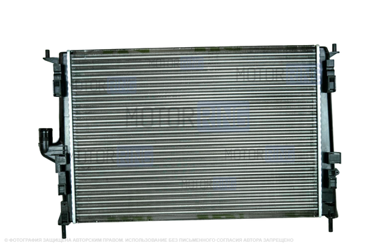 Радиатор охлаждения двигателя Luzar под ДВС Рено для Лада Ларгус, Рено Логан, Сандеро, Дастер_1