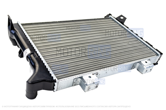 Радиатор охлаждения двигателя Avtostandart для инжекторных ВАЗ 2104, 2107