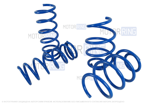 Комплект передних и задних пружин Технорессор серии Драйв с занижением 90мм для Лада Приора_1
