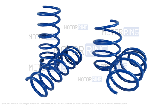 Комплект передних и задних пружин Технорессор серии Драйв с занижением 90мм для Лада Приора