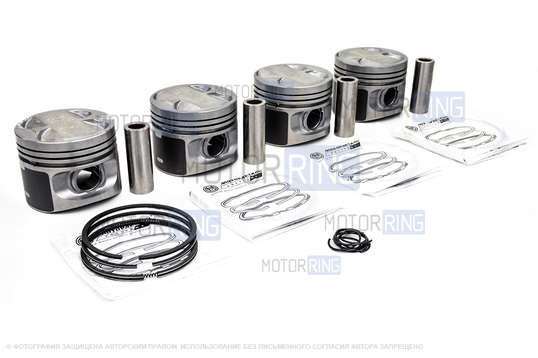 Поршневая группа (Моторкомплект B 82,4мм) МоторДеталь для ВАЗ 2110-2112, 21123, 2114 с двигателем ВАЗ 21124_1