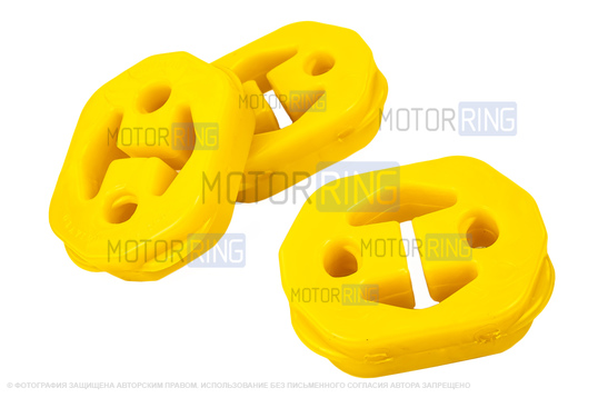 Комплект подушек глушителя желтый полиуретан CS20 COMFORT для Лада Приора