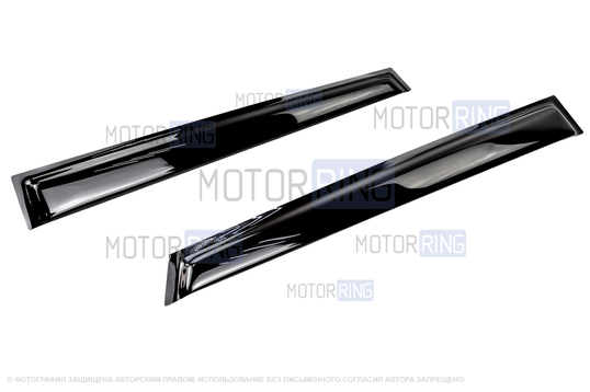 Дефлекторы (ветровики) дверей SIB Tuning для ВАЗ 2109, 21099, 2114, 2115 с надписью