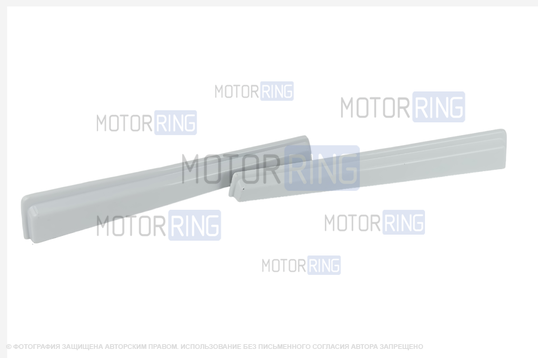 ДефектING! Реснички на фары окрашенные в белый для ВАЗ 2104, 2105, 2107 (повреждено ЛКП)