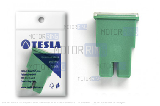 Предохранитель Tesla FJ08 40А CARTRIDGE (PAL female)_1