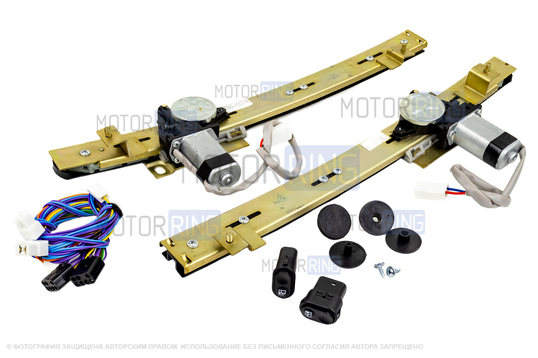 Комплект передних электростеклоподъёмников Форвард реечного типа для ВАЗ 2109, 21099, 2114, 2115_1