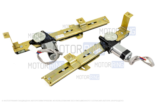 Передние электростеклоподъёмники реечного типа Форвард, комплект для Лада 4х4 (Нива)