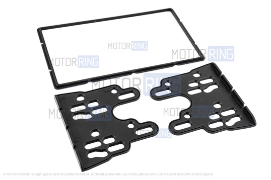 Рамка переходная для установки магнитолы 2DIN набор с рамкой сопла для Лада Гранта FL, Калина 2