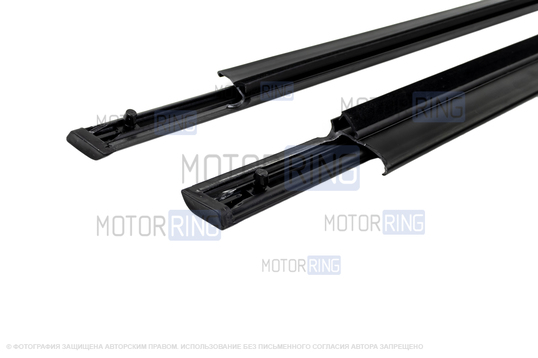 Комплект уплотнителей (бархотки) опускных стекол внешние для Лада Веста седан