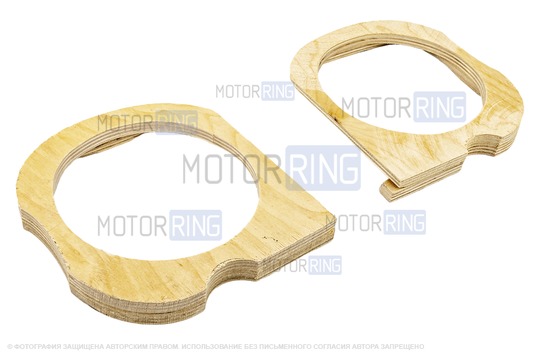Проставки по форме двери для под 16см динамики для Лада Приора_1