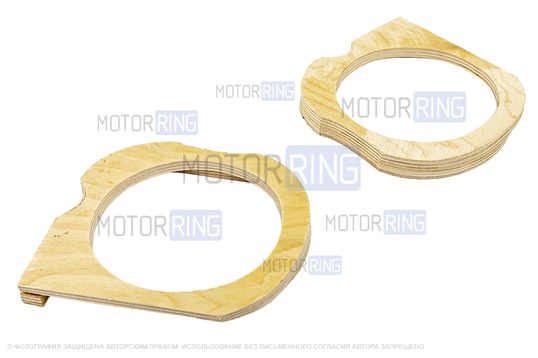 Проставки по форме двери для под 16см динамики для Лада Приора
