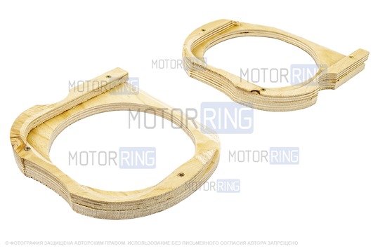 Проставки по форме двери для под 16см динамики для Лада Приора