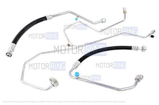Комплект шлангов и трубок кондиционера старого образца (аналог) для Шевроле Нива_1