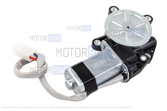 Мотор электрического стеклоподъёмника пассажирской стороны реечного типа под звездочку для ВАЗ 2108-21099, 2110-2112, 2113-2115