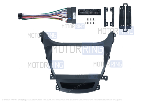 Комплект под установку 9-ти дюймовой мультимедиа для Hyundai Elantra 2010-2013 г.в._1
