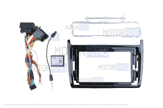 Комплект под установку 9-ти дюймовой мультимедиа для Volkswagen Polo 2010-2020 г.в._1