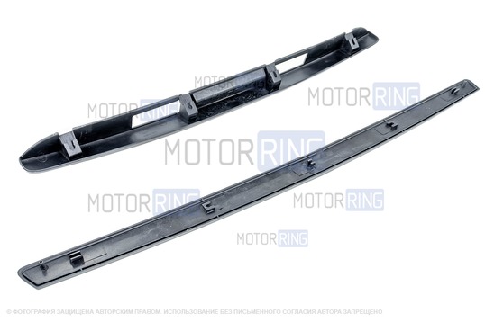 Комплект планок (сабель) на капот и задний номер для Лада Приора седан, хэтчбек