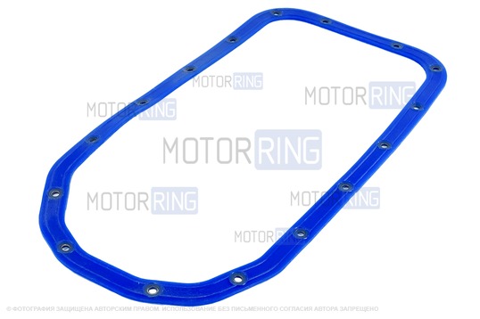 Прокладка масляного поддона силиконовая синяя с металлическими шайбами для ВАЗ 2108-21099, 2110-2112, 2113-2115, Лада Калина, Калина 2, Приора, Гранта_1