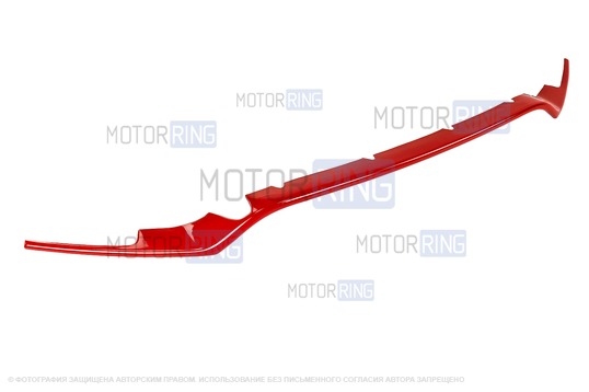 Накладка на решетку переднего бампера в стиле Drive Active красная для Лада Гранта FL