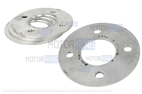 Проставки ZUZ 5мм для расширения колеи на 10 мм (разболтовка 4х100, ступица 60,1, крепление сквозное) для Лада Веста, Икс Рей, Ларгус, Ларгус FL