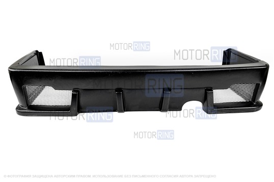 ДефектING! Задний бампер Тюнинг-1 большой неокрашенный для ВАЗ 2105, 2107 (имеются повреждения)