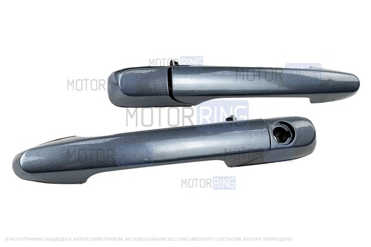 Евроручки дверей Тюн-Авто окрашенные в цвет Кварц (630) для ВАЗ 2108, 2113