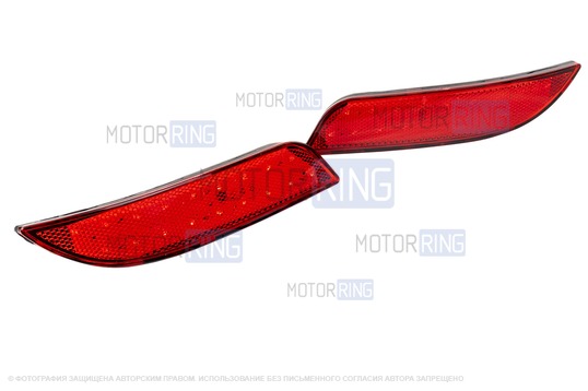 Катафоты диодные двухрежимные (стоп и габарит) в задний бампер для Лада Приора 2 седан, хэтчбек