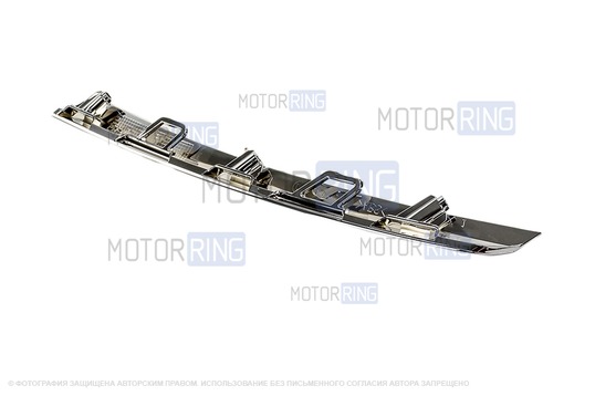 Верхний правый молдинг переднего бампера хром для Лада Ларгус FL