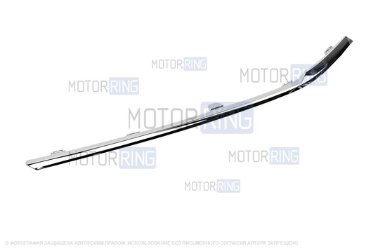 Верхний левый молдинг (вставка) решетки радиатора Хром для Лада Веста NG