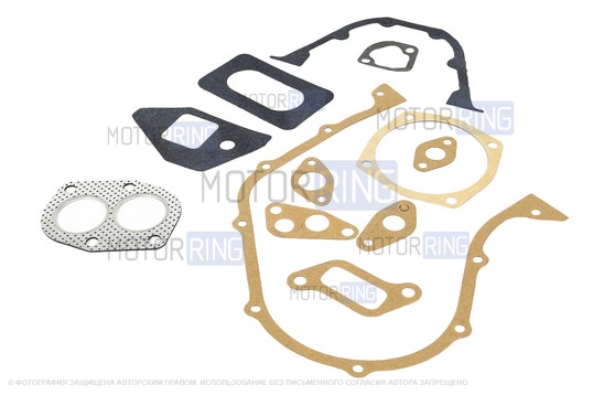 Комплект прокладок двигателя 21011 для ВАЗ 2101, 2106, 2121 карбюратор