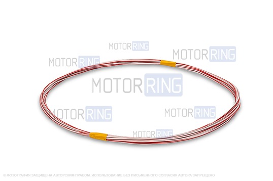 Провод ПВАМ бело-красный 1кв.мм Cargen 5м для автопроводки_1