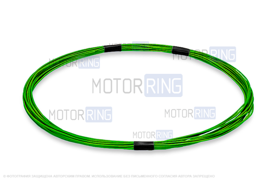 Провод монтажный НВМ 0,2 кв.мм зеленый, длина 5 метров_1