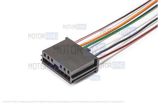 6-контактные разъемы Cargen (10шт с разноцветными проводами) к заднему фонарю для ВАЗ 2105, 2107, 2108-21099_1