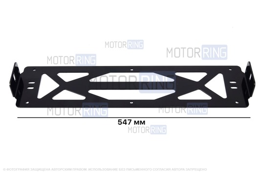 Кронштейн PBK крепления дополнительных фар с боковым расположением под номерной знак_1