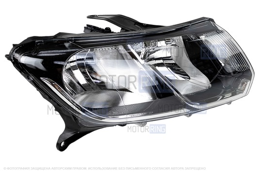 Правая аналоговая блок-фара для Лада Ларгус FL, Renault Logan 2, Sandero 2_1