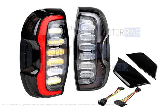 Полный комплект установки диодных фонарей на Шевроле Нива_1