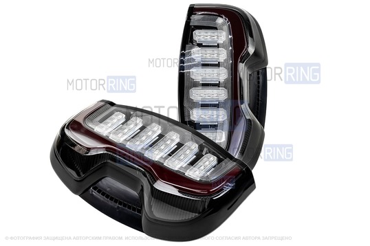 Полный комплект установки диодных фонарей на Шевроле Нива