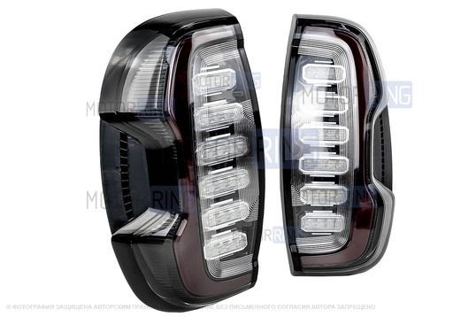 Полный комплект установки диодных фонарей на Шевроле Нива